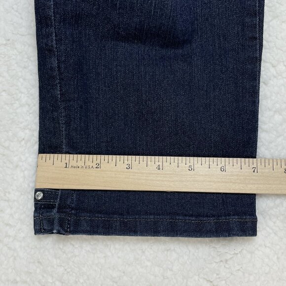 NYDJ Jeans Womens Sz 6 Blue Dark Wash Karen Capri High Rise Straight Leg - Picture 10 of 12